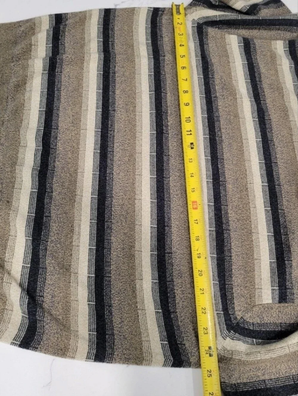 90s Vintage cozy brown striped lightweight Crewneck Neutral Sweater Xl